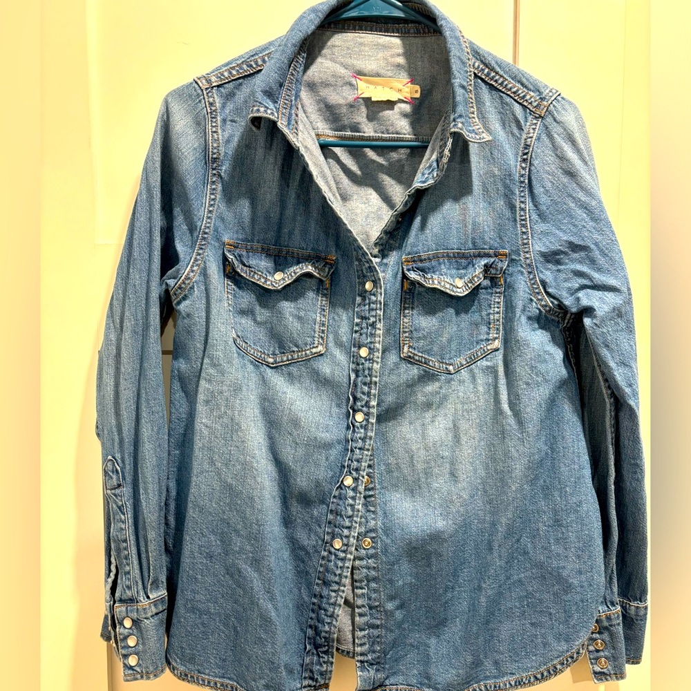 Hatch maternity denim shirt